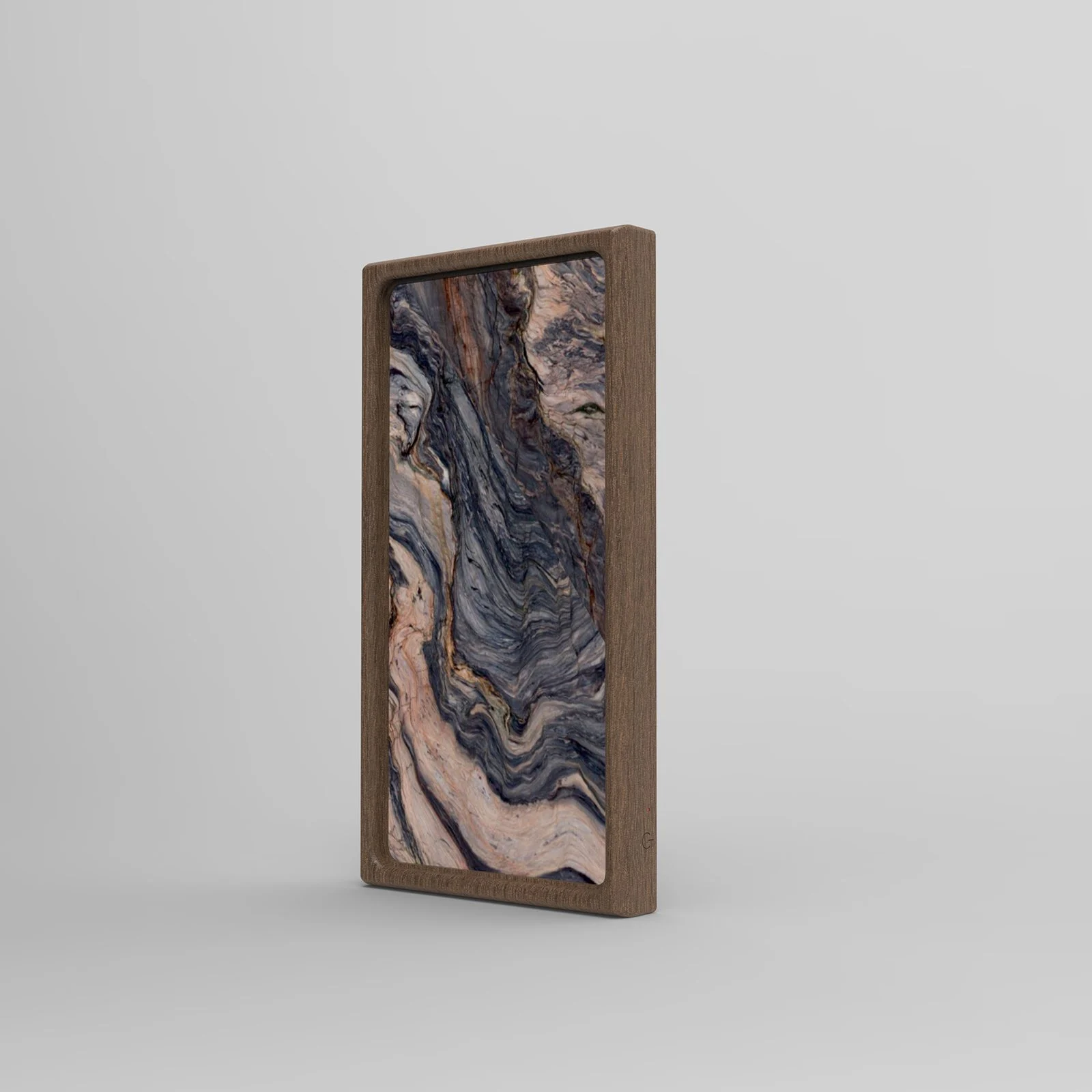 Fusion: Side view, solid wood frame