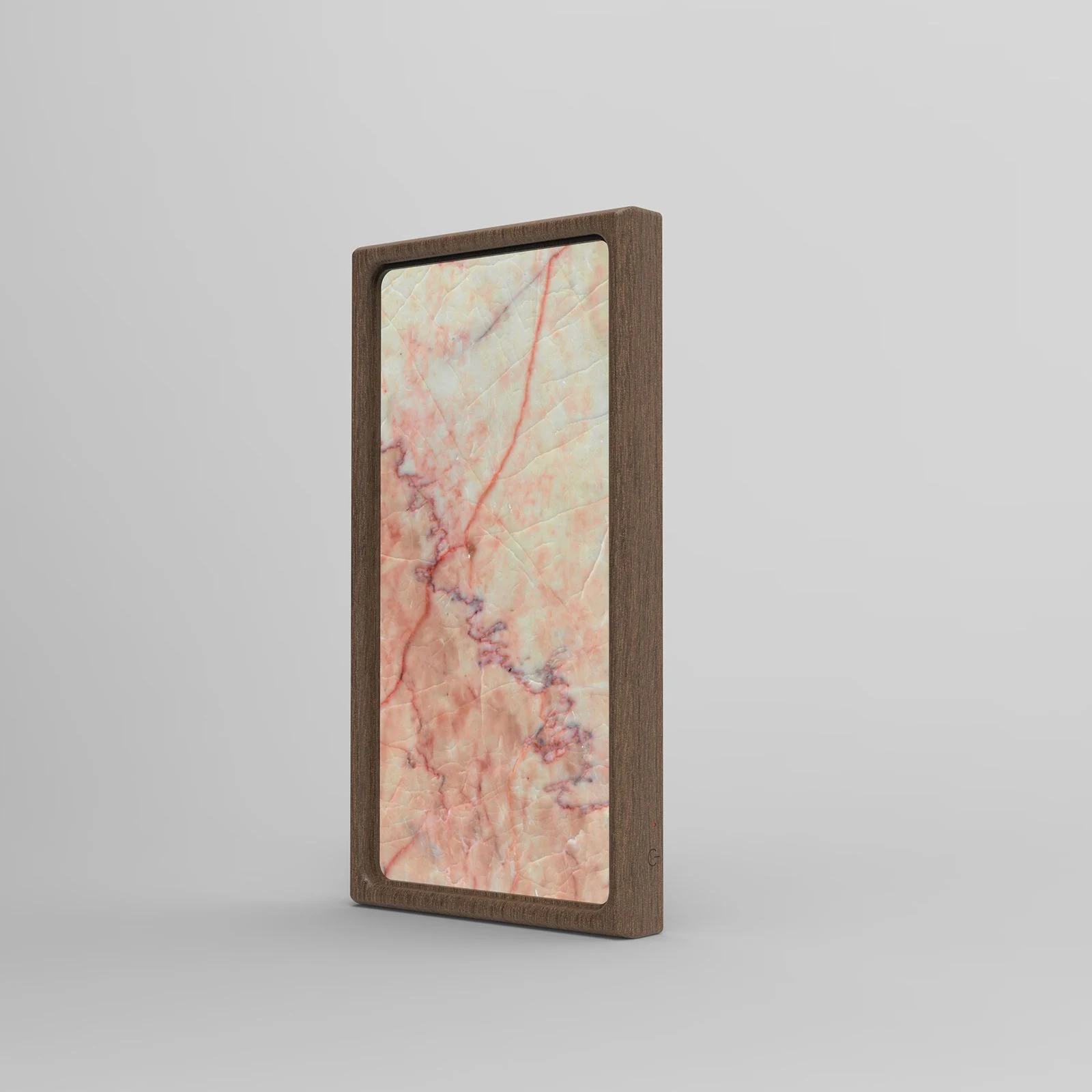 Kate Pink: Side view, solid wood frame