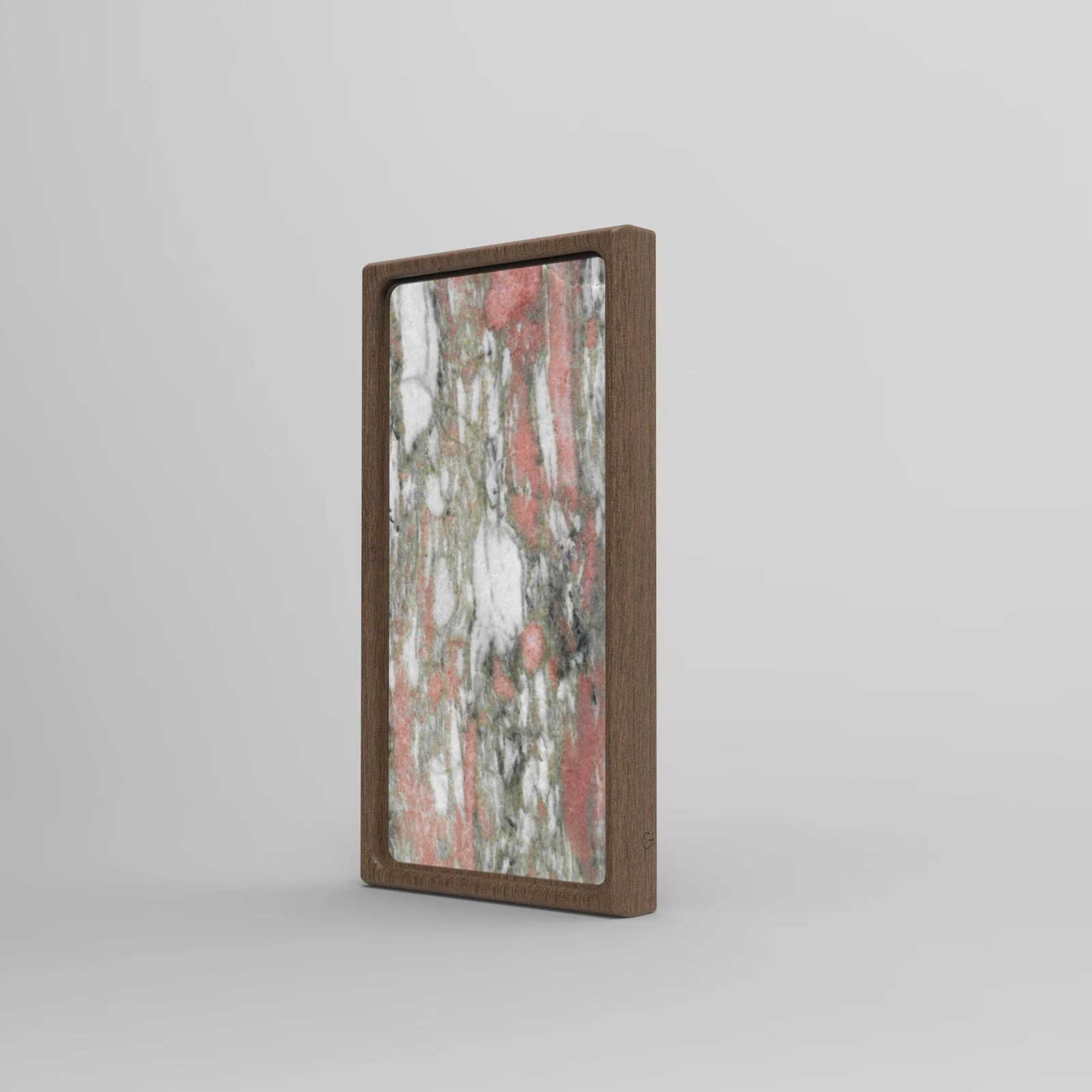 Norwegian Red: Side view, solid wood frame